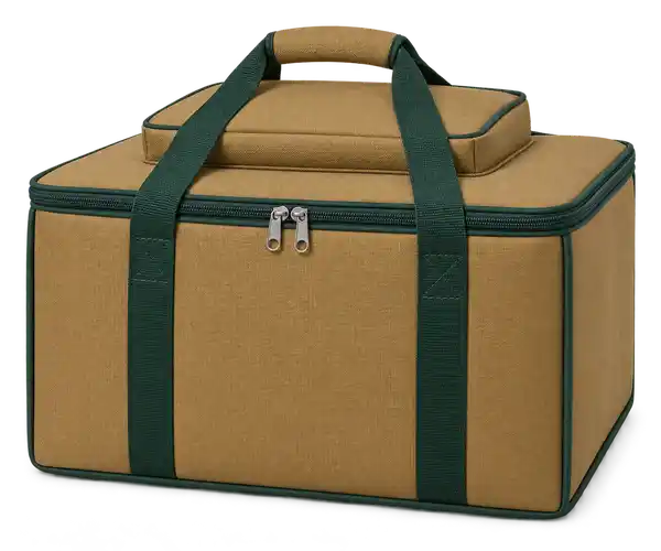 Ochre Tan D600 Oxford Thermal Food Delivery Bag
