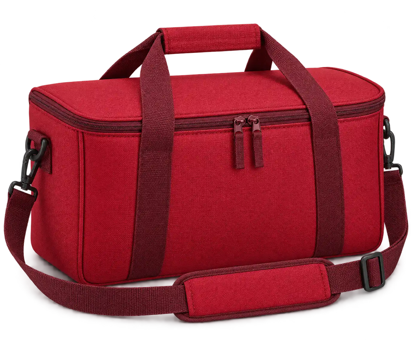 Red D600 Oxford Thermal Cooler Bag — Burgundy