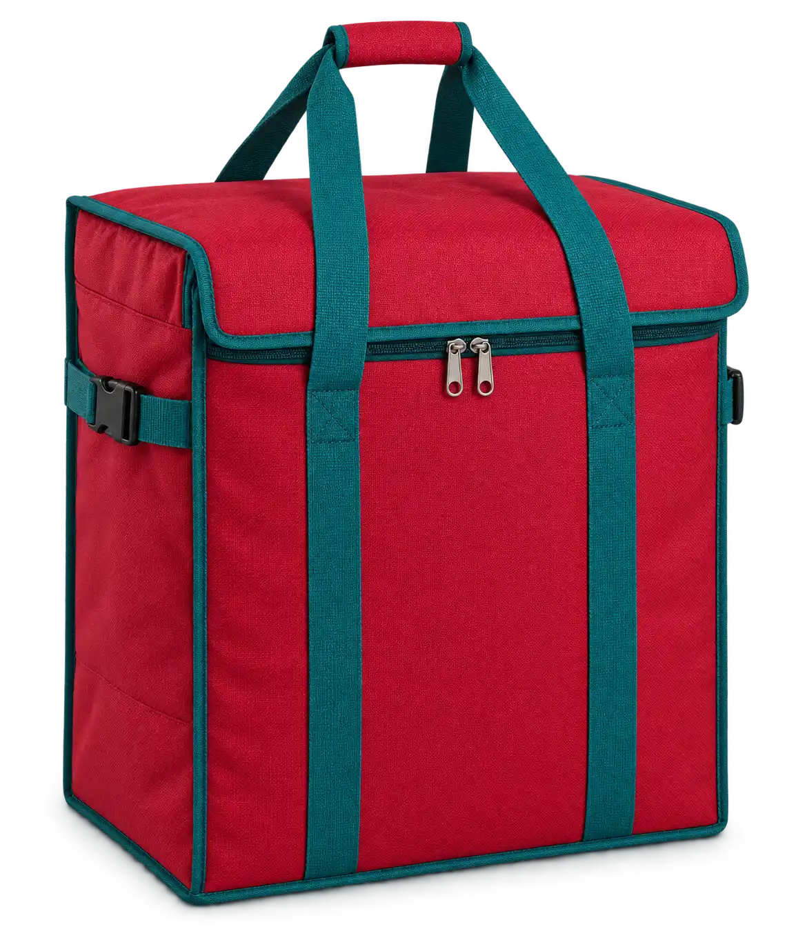 Red D600 Oxford Thermal Food Delivery Bag — Teal