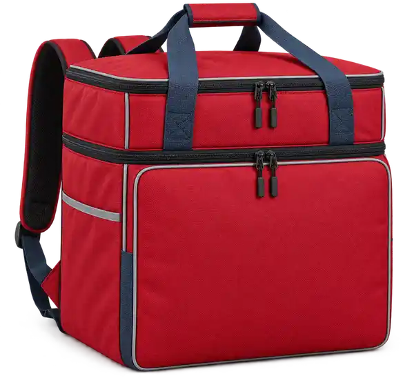 Red D600 Oxford Insulated Rider Delivery Bag
