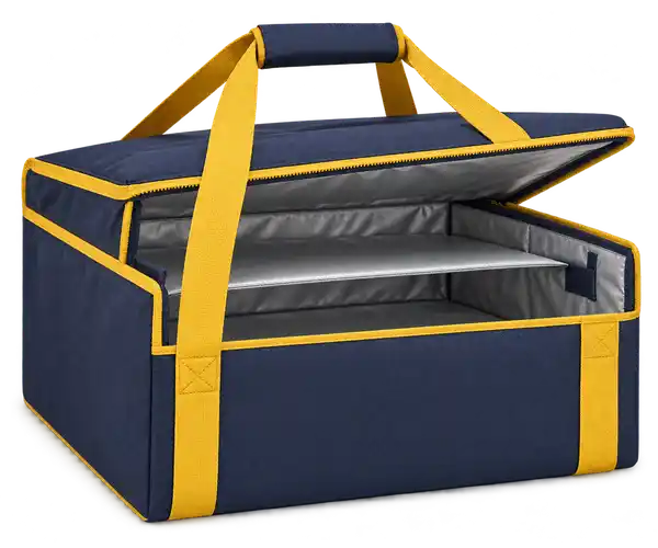 Navy D600 Oxford Thermal Pizza Delivery Bag