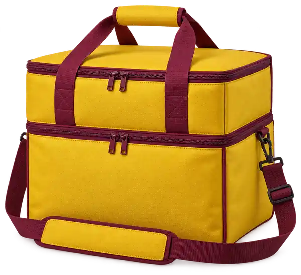 Golden Yellow D600 Oxford Thermal Burger Delivery Bag