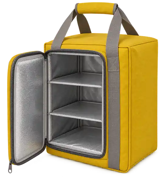 Golden Yellow D600 Oxford Thermal Food Delivery Bag
