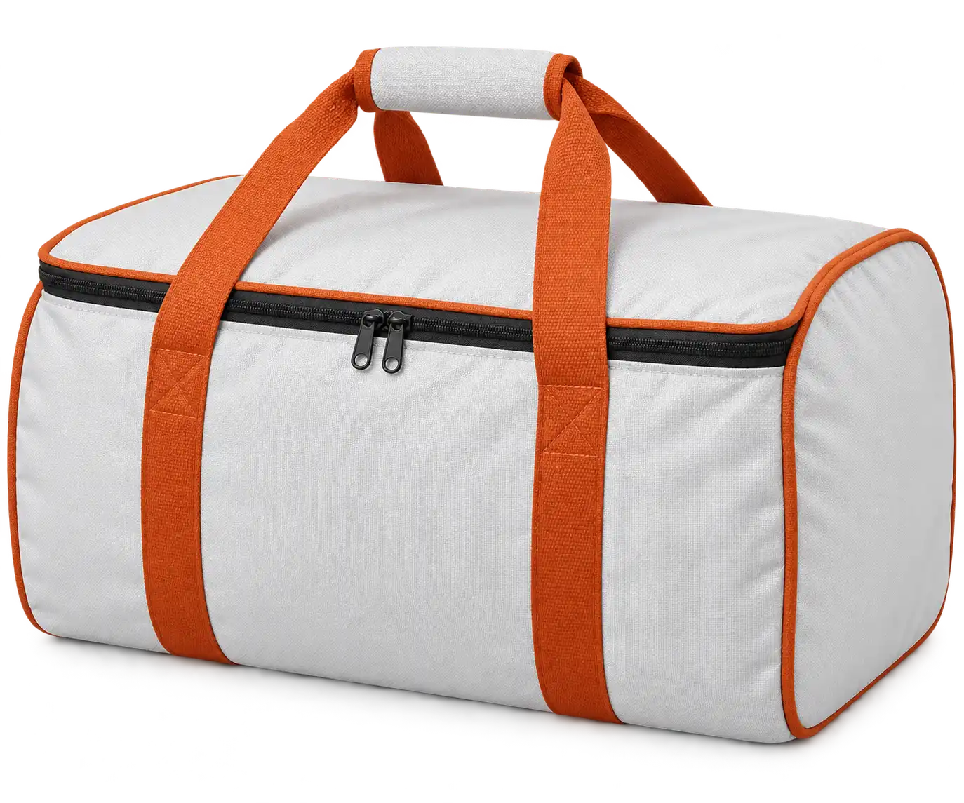 White D600 Oxford Thermal Food Delivery Bag — Burnt orange
