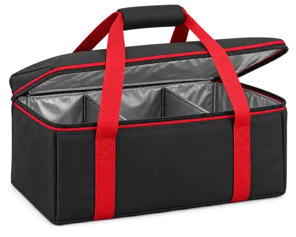Black D600 Oxford Thermal Burger Delivery Bag