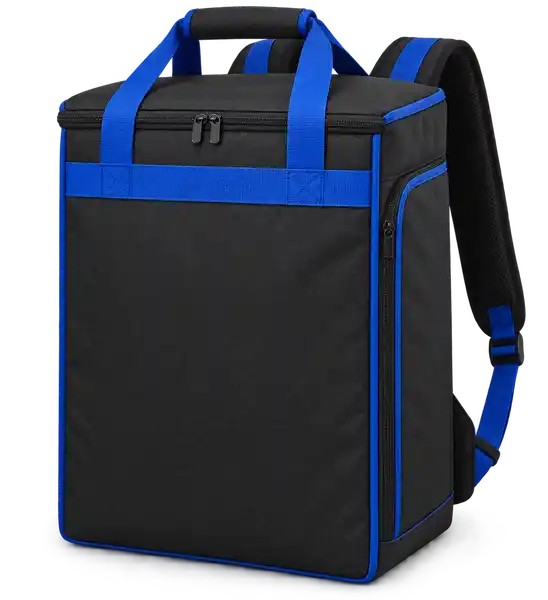 Black D600 Oxford Insulated Rider Delivery Bag