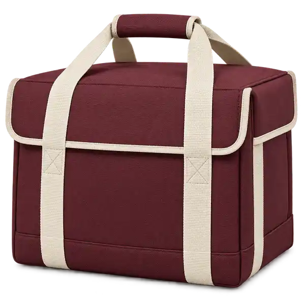 Maroon D600 Oxford Thermal Burger Delivery Bag