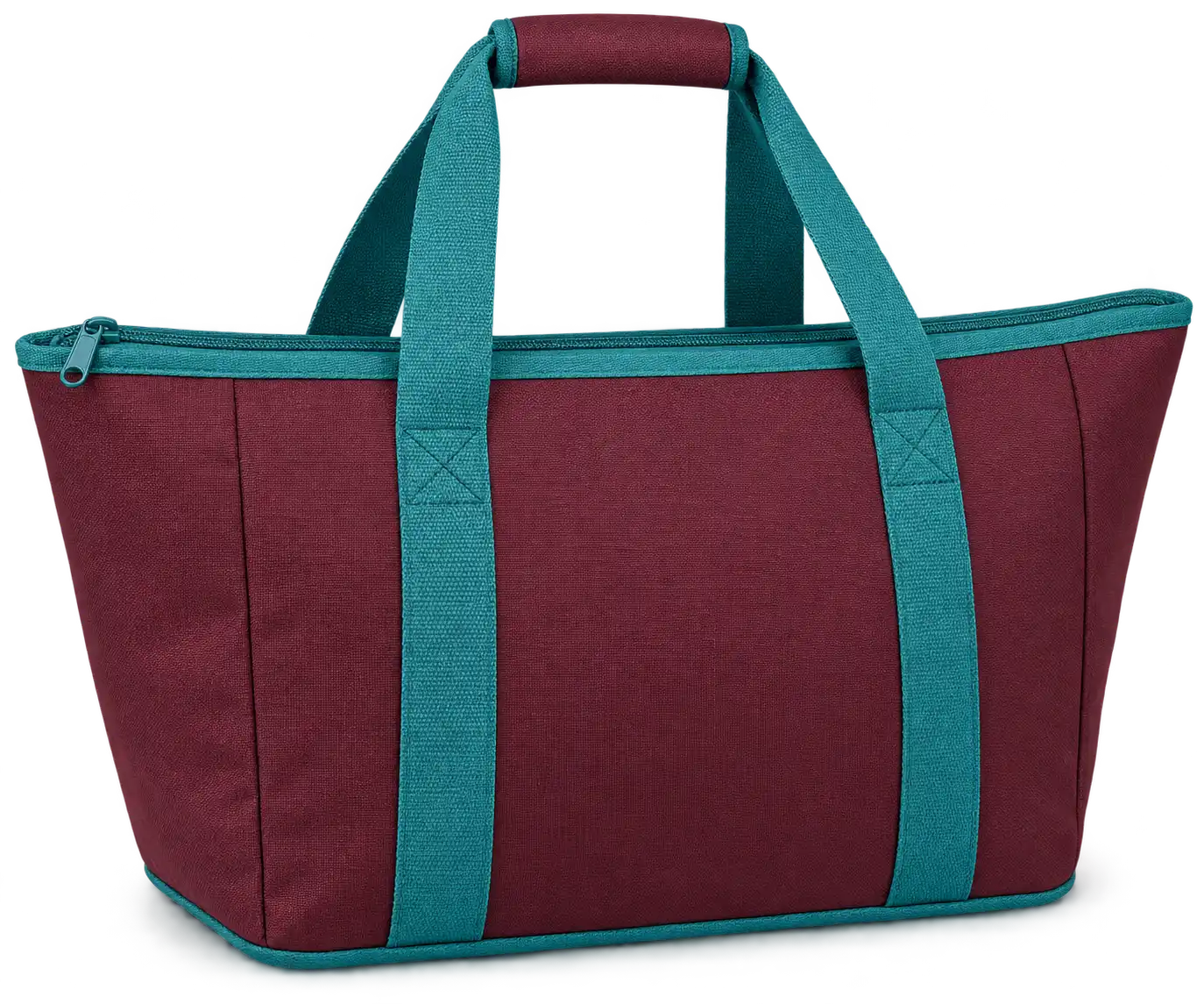 Maroon D600 Oxford Thermal Cooler Bag — Teal