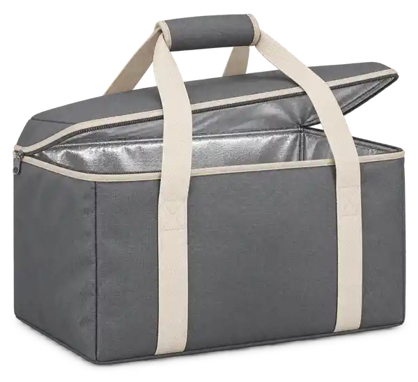 Medium Grey D600 Oxford Thermal Food Delivery Bag