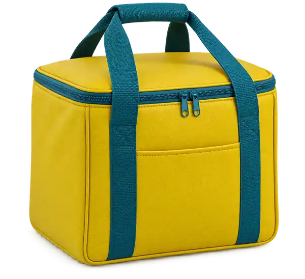 Yellow Faux Leather Thermal Burger Delivery Bag