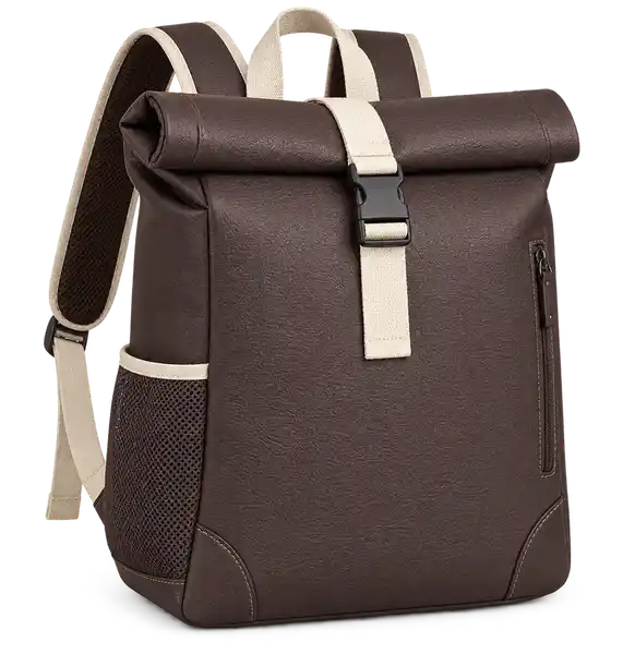 Dark Chocolate Faux Leather Thermal Cooler Bag