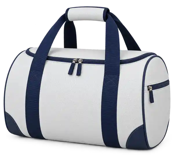 White Faux Leather Thermal Cooler Bag
