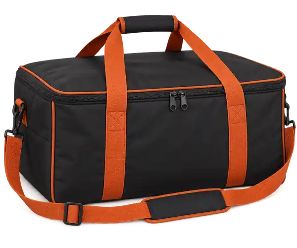 Black Oxford Taffeta Thermal Pizza Delivery Bag