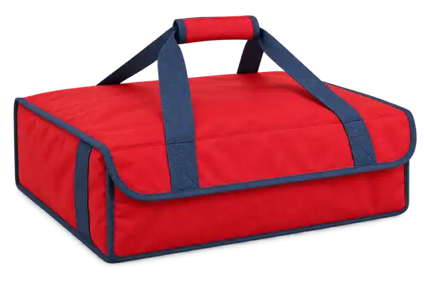 Red Oxford Taffeta Thermal Pizza Delivery Bag