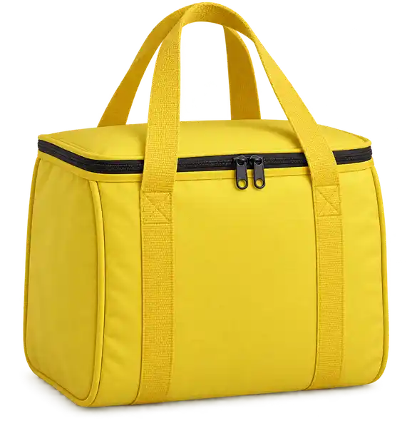 Yellow Oxford Taffeta Thermal Burger Delivery Bag