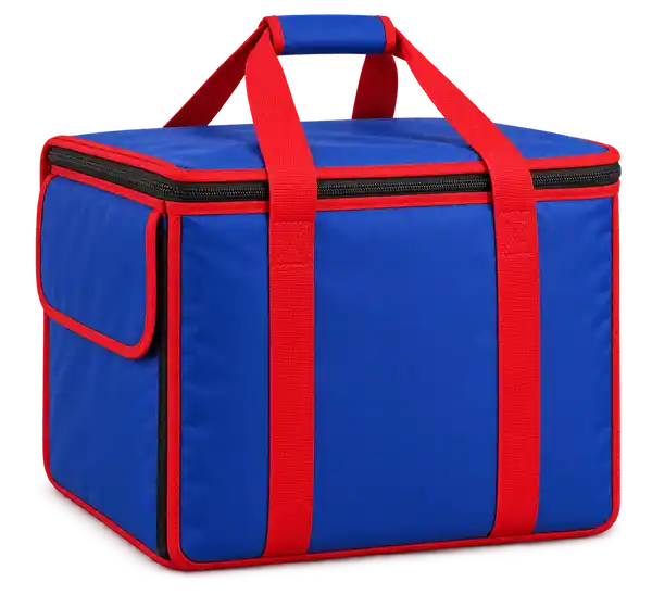 Royal Blue Oxford Taffeta Thermal Food Delivery Bag