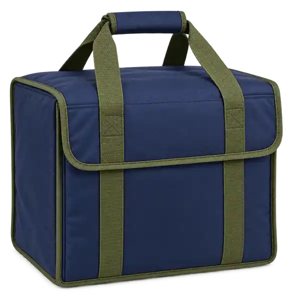 Navy Oxford Taffeta Thermal Burger Delivery Bag