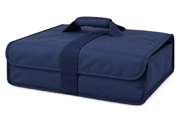 Navy Oxford Taffeta Thermal Pizza Delivery Bag