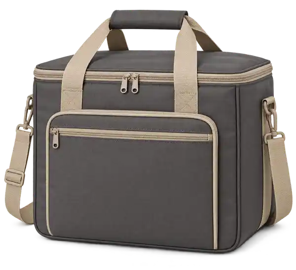 Dark Grey Oxford Taffeta Thermal Burger Delivery Bag