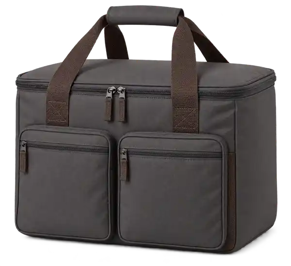 Dark Grey Oxford Taffeta Thermal Cooler Bag