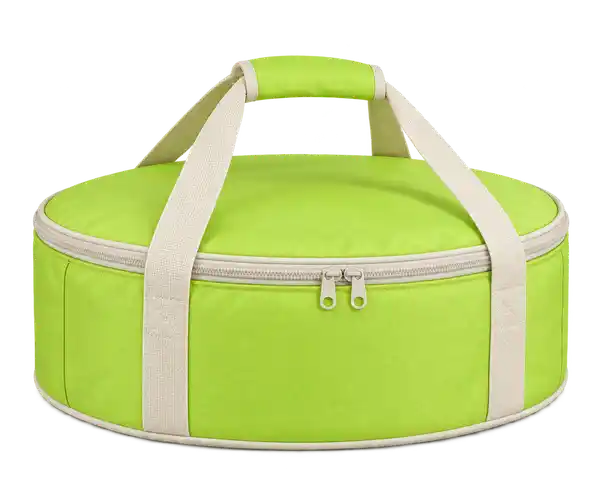 Lime Oxford Taffeta Thermal Pizza Delivery Bag