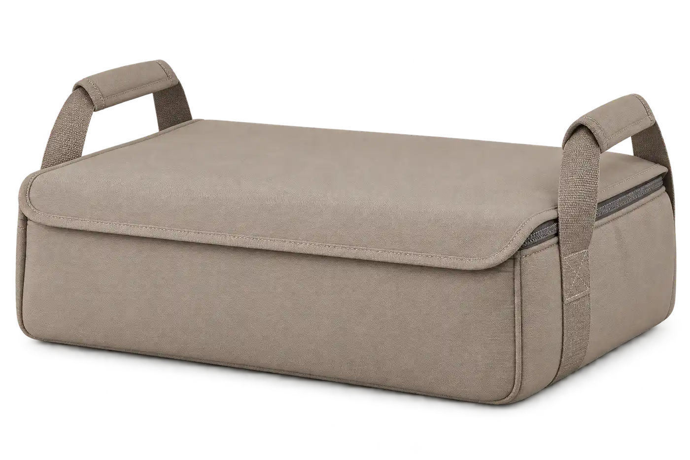 Mushroom Taupe Polyester Thermal Food Delivery Bag — Warm grey