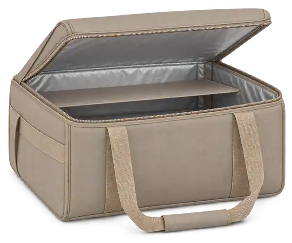 Mushroom Taupe Polyester Thermal Pizza Delivery Bag