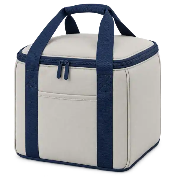 Pale Warm Grey Polyester Thermal Burger Delivery Bag