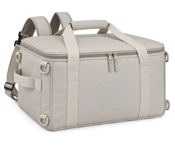 Pale Warm Grey Polyester Insulated Rider Delivery Bag