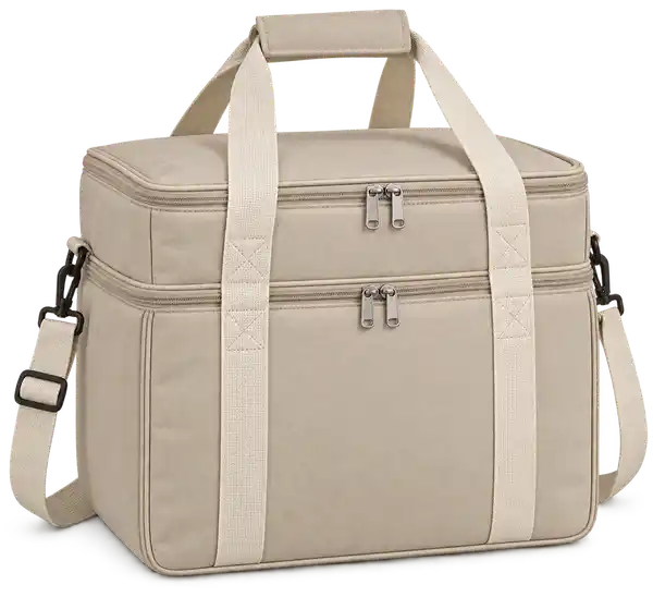 Light Sand Polyester Thermal Burger Delivery Bag