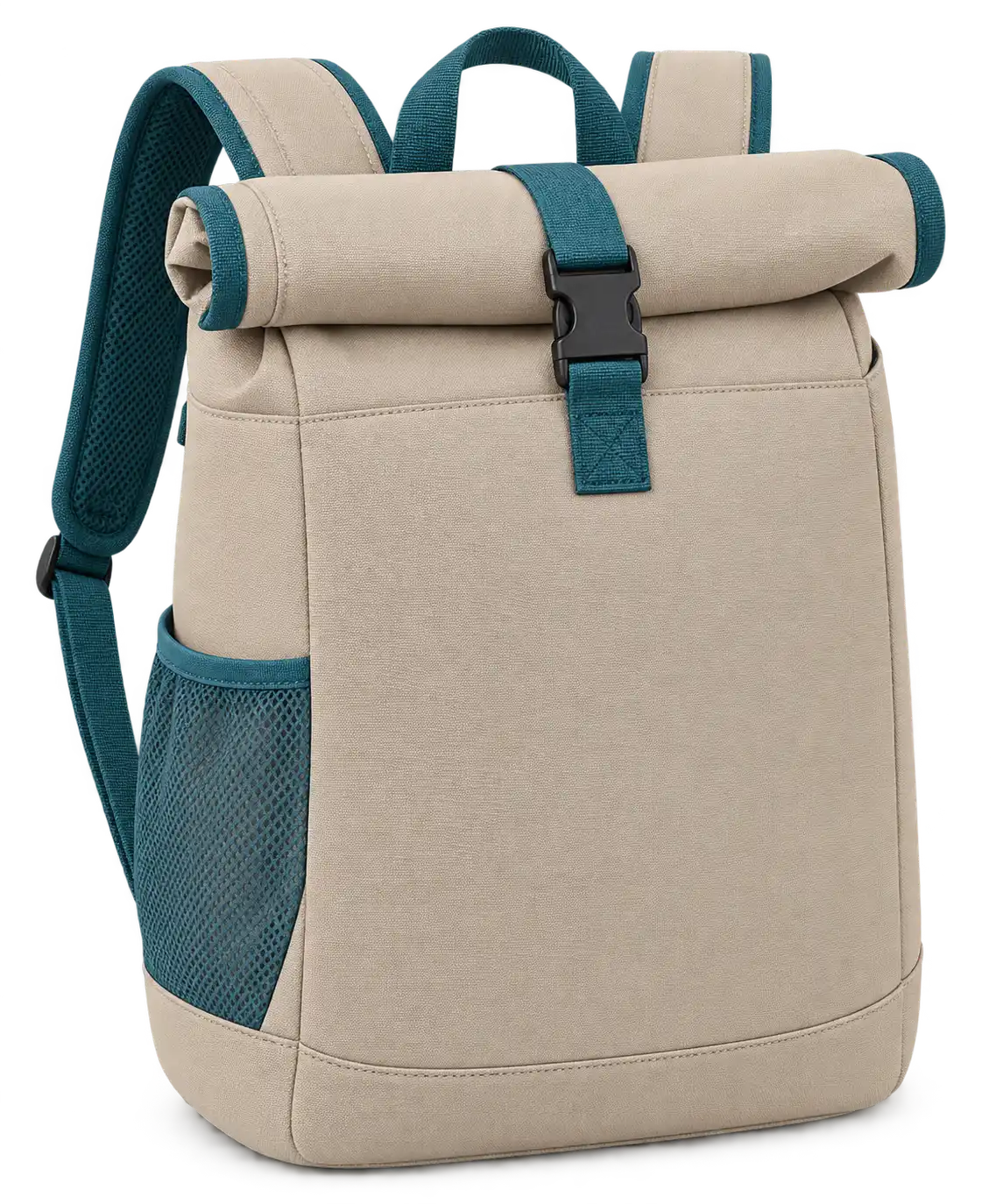 Light Sand Polyester Thermal Cooler Bag — Teal
