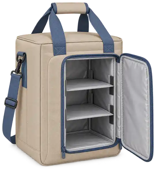 Light Sand Polyester Thermal Food Delivery Bag