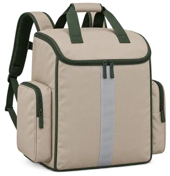 Light Sand Polyester Insulated Rider Delivery Bag