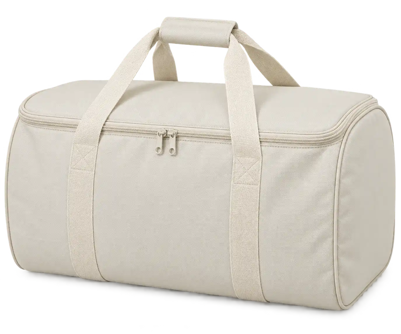 Ivory Polyester Thermal Food Delivery Bag — Cream