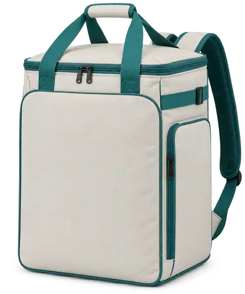 Warm Off-White Polyester Insulated Rider Delivery Bag
