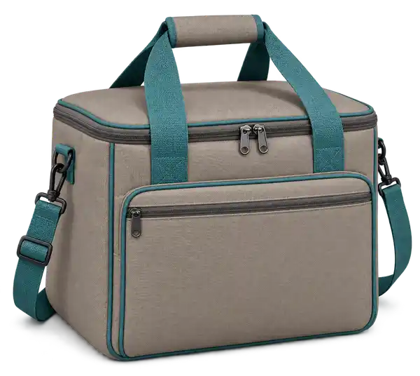 Warm Taupe Polyester Thermal Burger Delivery Bag