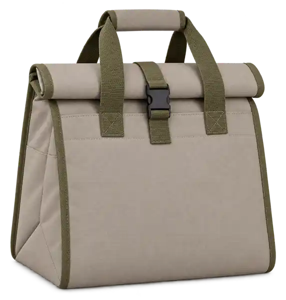 Greige Polyester Thermal Burger Delivery Bag