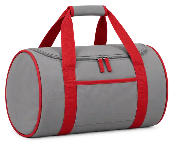 Warm Medium Grey Polyester Thermal Cooler Bag
