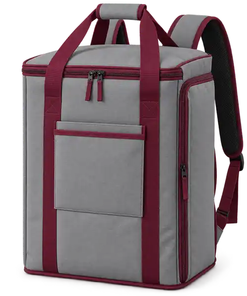 Warm Medium Grey Polyester Insulated Rider Delivery Bag