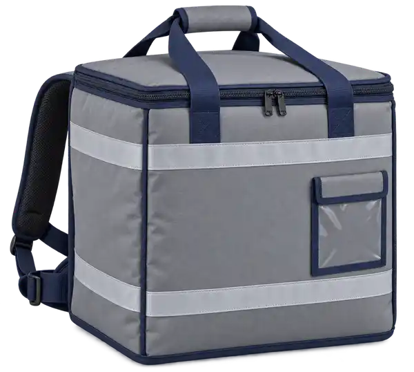 Cool Medium Grey Polyester Insulated Rider Delivery Bag