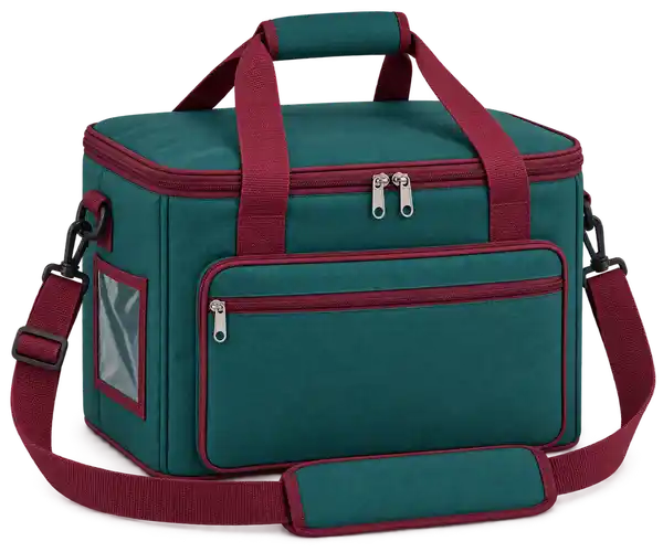 Deep Teal Polyester Thermal Burger Delivery Bag