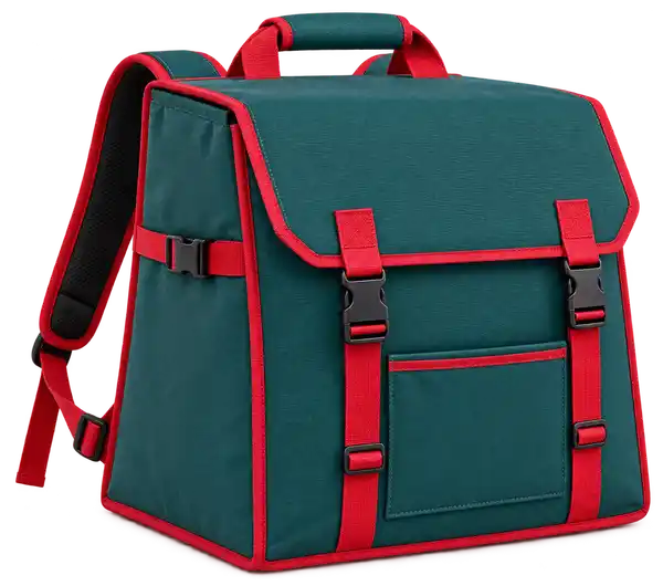 Deep Teal Polyester Insulated Rider Delivery Bag