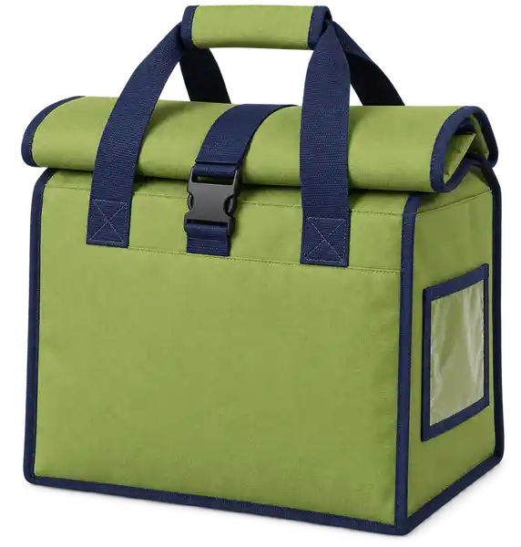 Lime Green Polyester Thermal Burger Delivery Bag