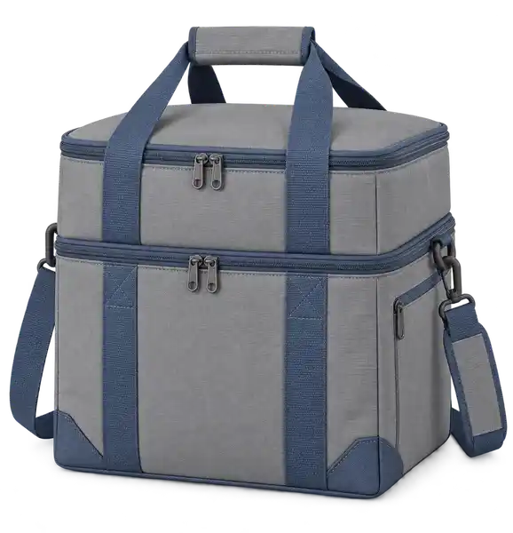 Slate Grey Polyester Thermal Food Delivery Bag