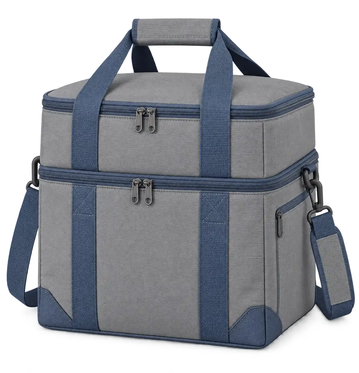 Slate Grey Polyester Thermal Food Delivery Bag — Slate blue