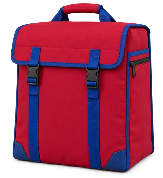 Red Polyester Thermal Burger Delivery Bag