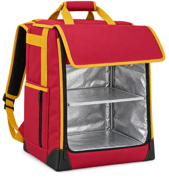 Red Polyester Insulated Rider Delivery Bag