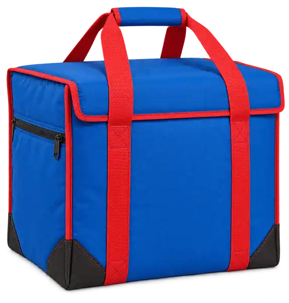 Bright Blue Polyester Thermal Food Delivery Bag