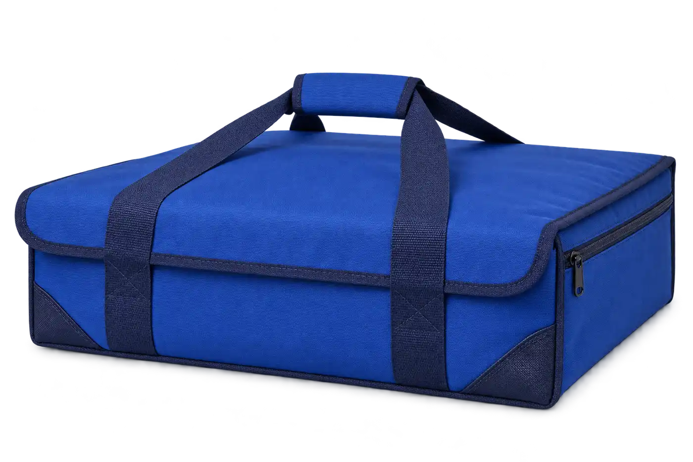 Royal Blue Polyester Thermal Pizza Delivery Bag — Navy blue