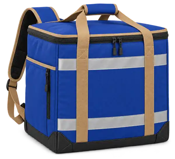 Royal Blue Polyester Insulated Rider Delivery Bag